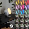 Lampe de table iDual Lilas LED Argenté, 1 lumière, Changeur de couleurs