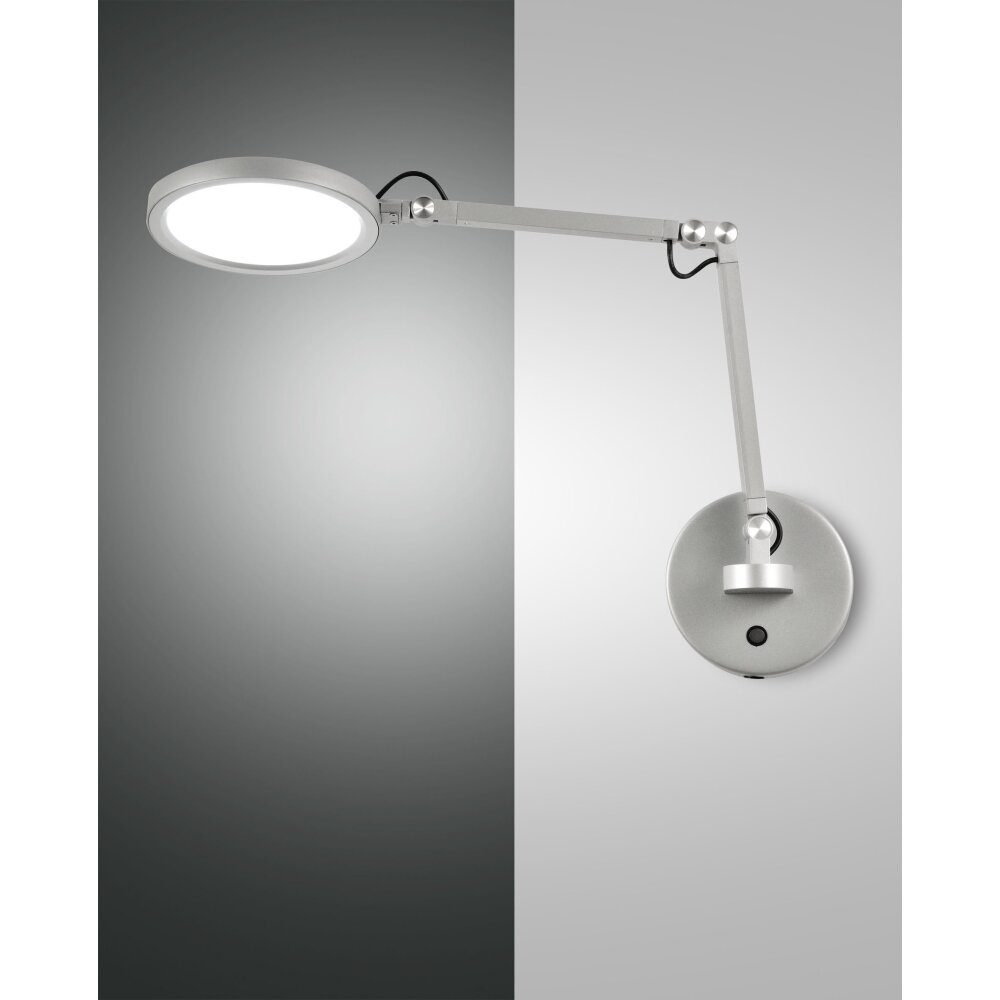 Applique murale Fabas Luce Regina LED Aluminium, 1 lumière main product photo