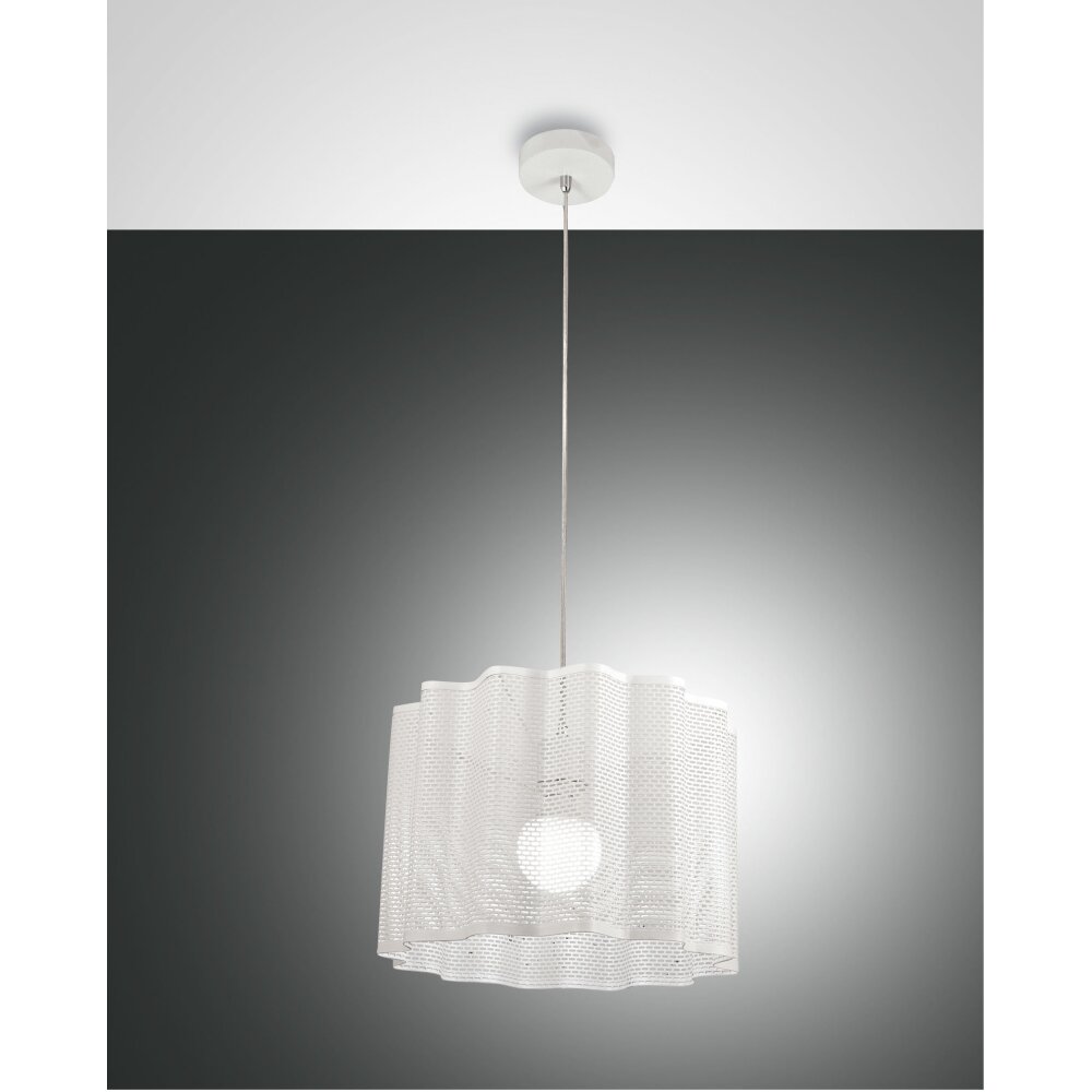 Suspension Fabas Luce Glicine Blanc, 1 lumière main product photo
