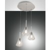 Suspension Fabas Luce Tris Blanc, 3 lumières
