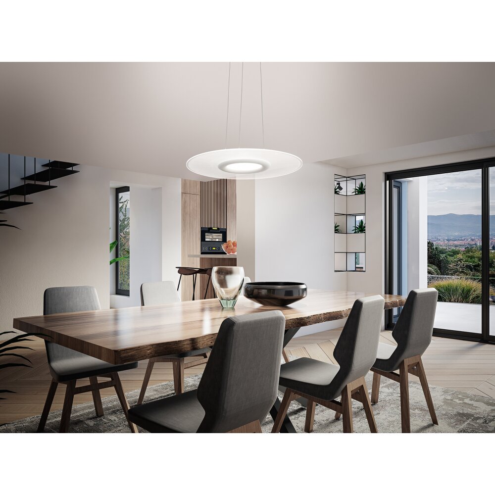 Suspension Fabas Luce Angelica LED Blanc, 1 lumière main product photo