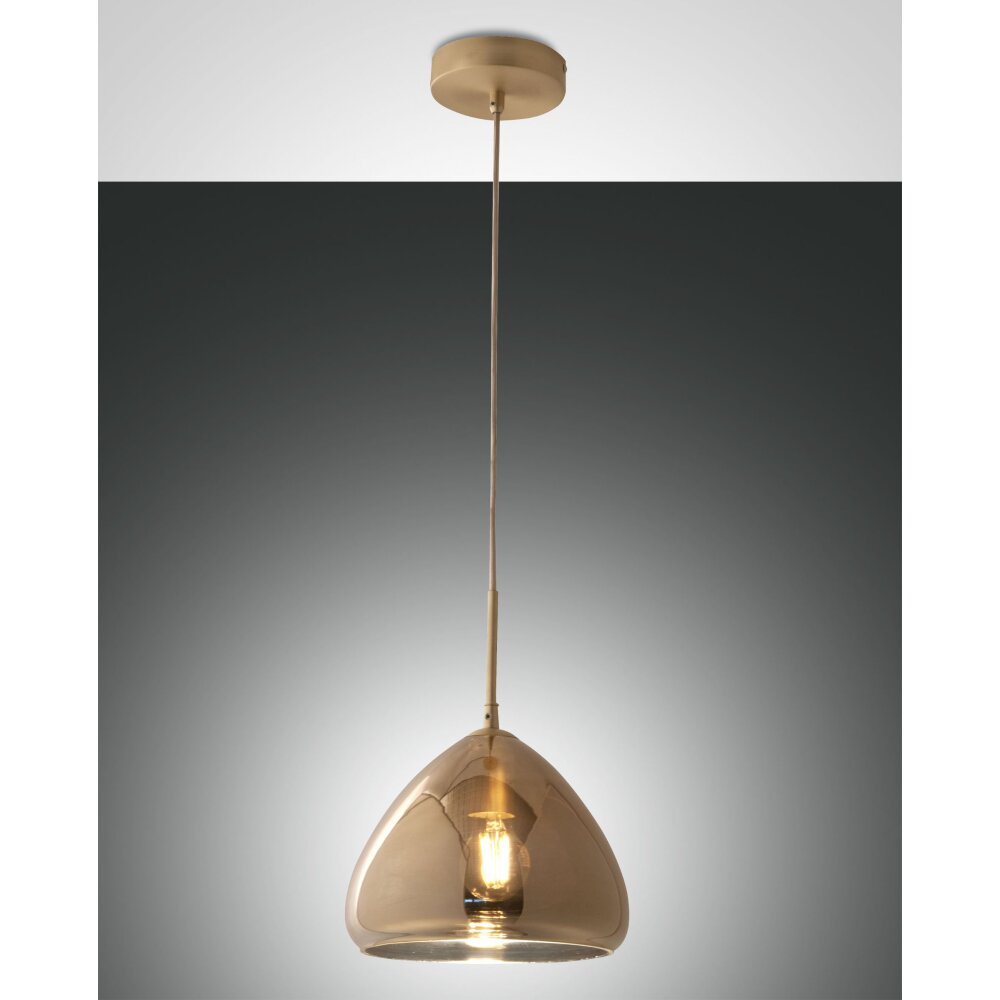 Suspension Fabas Luce Glow Laiton, 1 lumière main product photo