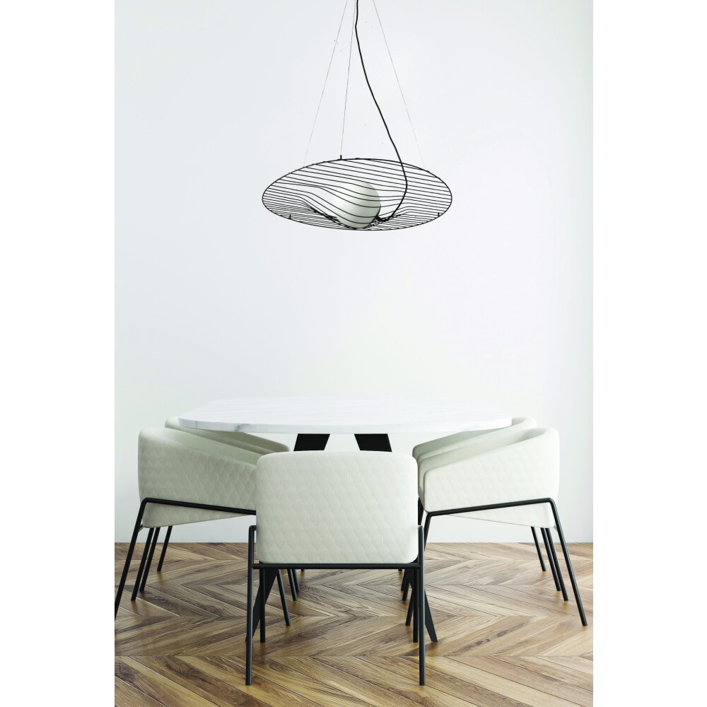 Suspension Fabas Luce Homa Noir, 1 lumière main product photo