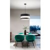 Suspension Fabas Luce Arona Noir, 3 lumières