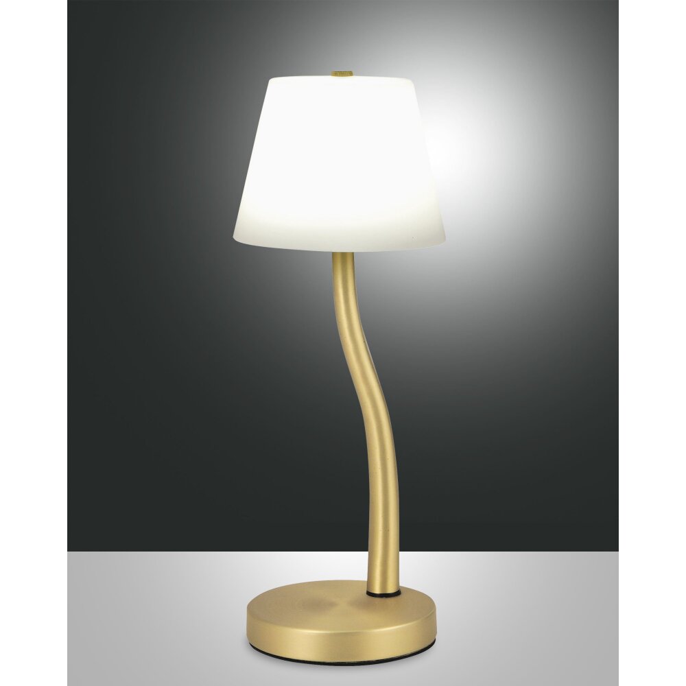 Lampe de table Fabas Luce Ibla LED Laiton, 1 lumière main product photo