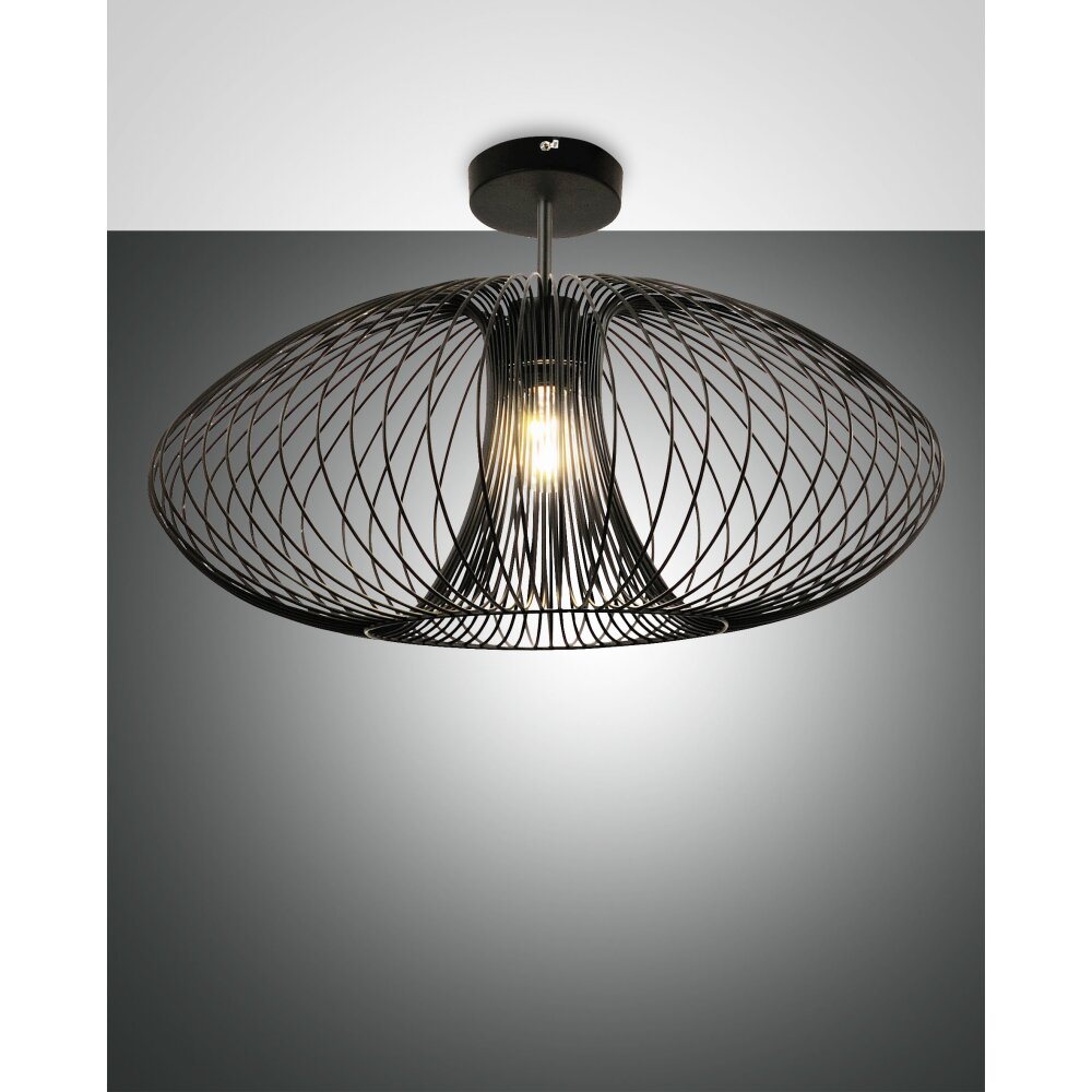 Plafonnier Fabas Luce Fassa Noir, 1 lumière main product photo
