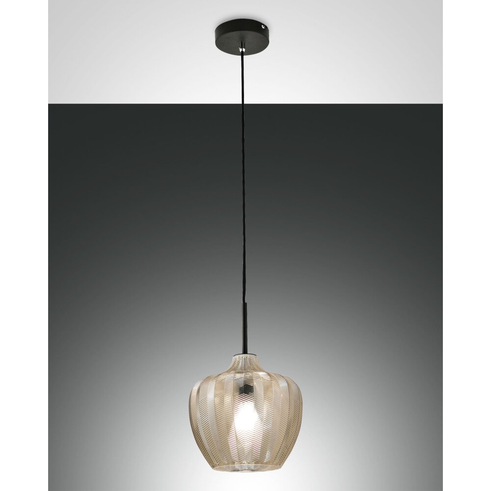 Suspension Fabas Luce Gallura Noir, 1 lumière main product photo
