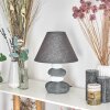 Lampe de table  Palmela Gris, Blanc, 1 lumière