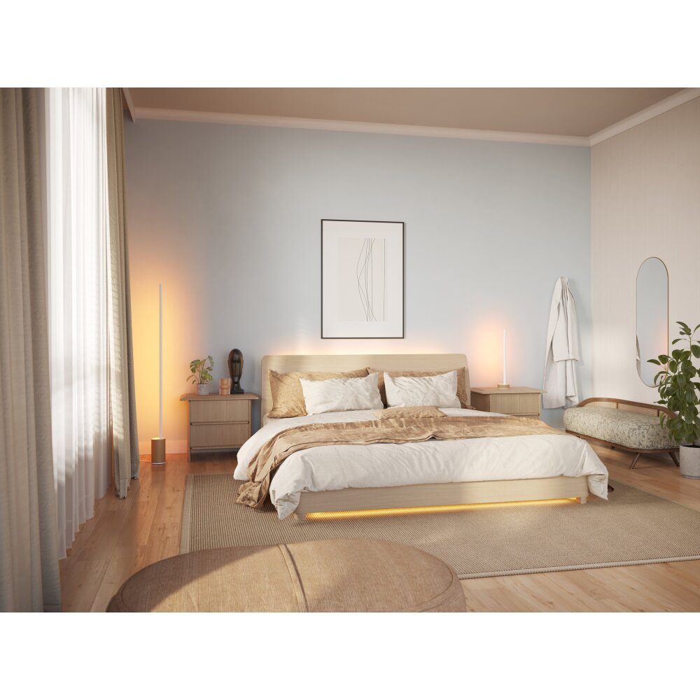 Lampadaire Philips Hue Gradient Signe Oak LED Écru, Blanc, 1 lumière main product photo