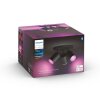 Plafonnier Philips Hue Fugato LED Noir, 3 lumières, Changeur de couleurs