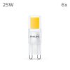 Philips Brûleur 6 pièces LED GU9 2 watt 2700 kelvin 220 lumen