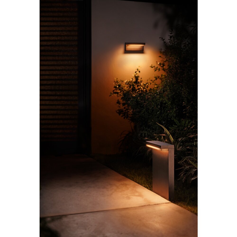 Borne lumineuse Philips Hue Nyro LED Noir, 1 lumière, Changeur de couleurs main product photo