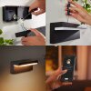 Applique murale d'extérieur Philips Hue Nyro LED Noir, 1 lumière, Changeur de couleurs