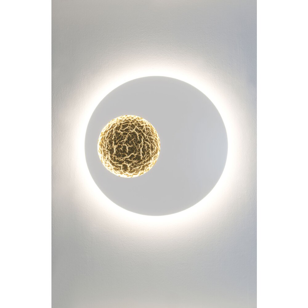 Applique murale Holländer LUNA LED Or, Blanc, 2 lumières main product photo