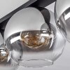 Plafonnier Verre 30 cm Koyoto Clair, Fumé, 4 lumières