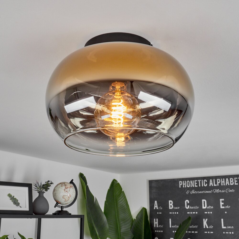 Plafonnier Molloy Or, Clair, Fumé, 1 lumière main product photo