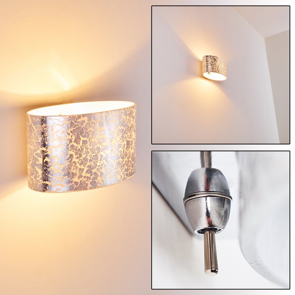 Applique murale Rapar Chrome, Argenté, 1 lumière main product photo