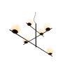 Suspension Trio Pure Noir, 6 lumières
