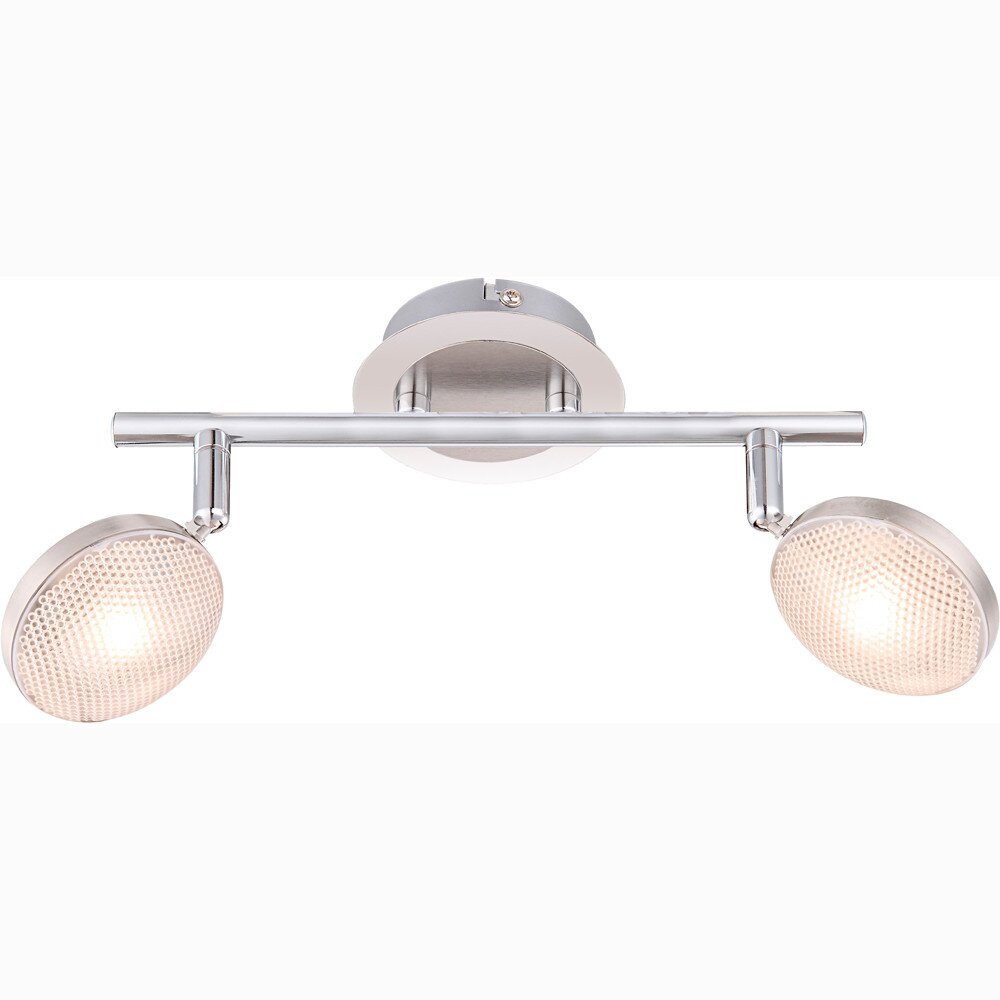 Spot Globo Tina LED Chrome, Nickel mat, 2 lumières main product photo