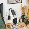 lampe à prise électrique  Javel Noir, 1 lumière