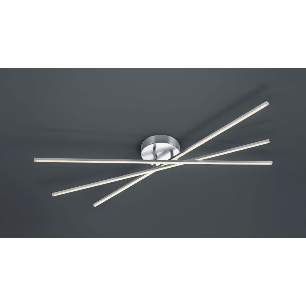 Plafonnier Trio TIRIAC LED Nickel mat, 3 lumières main product photo