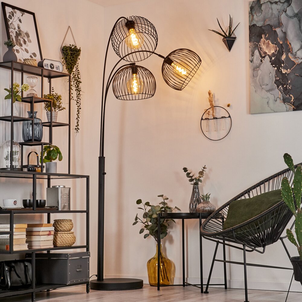 Lampadaire Mossay Noir, 3 lumières main product photo