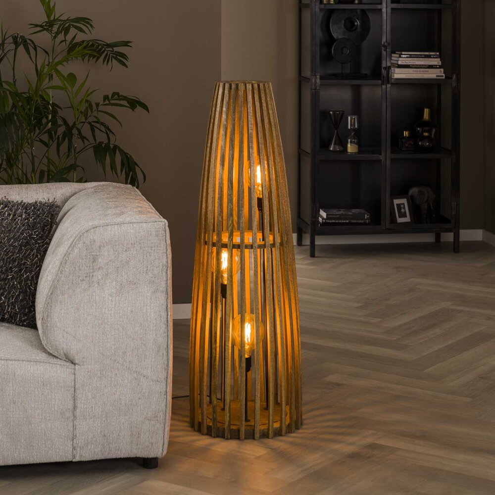 Lampadaire Solca Écru, 3 lumières main product photo