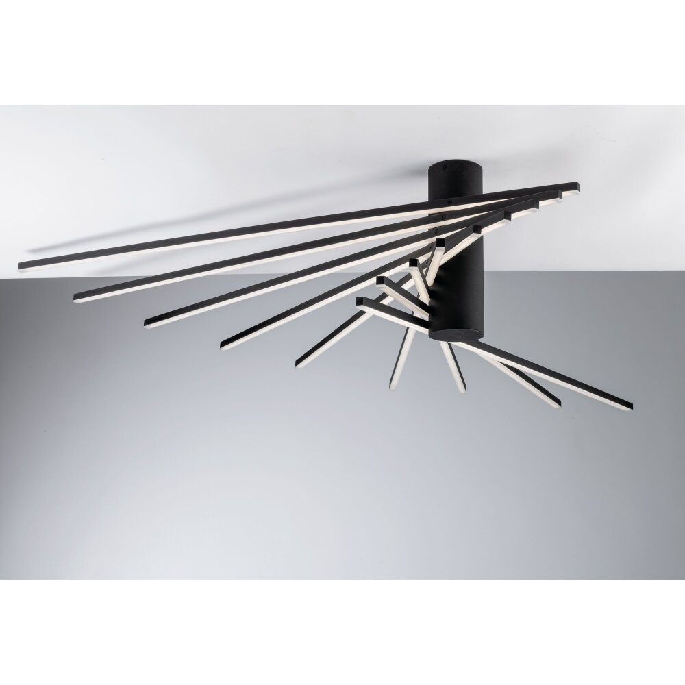 Plafonnier Luce Design Shanghai LED Noir, 9 lumières main product photo