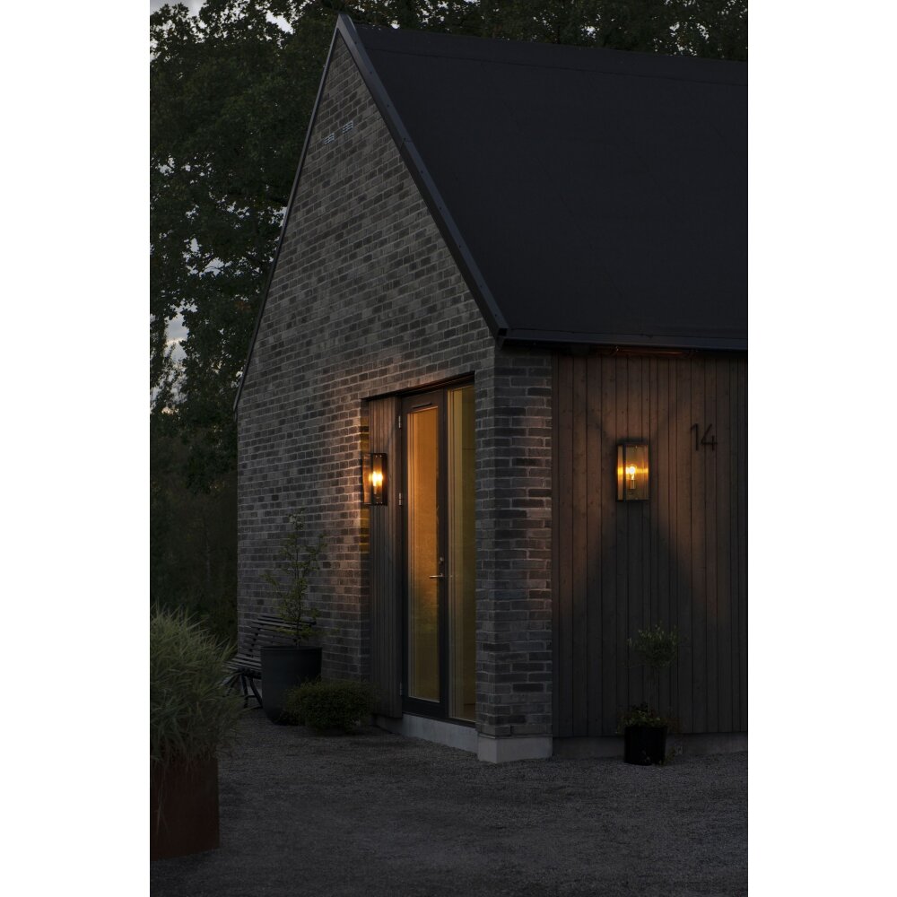 Applique murale d'extérieur Konstsmide Carpi Laiton, Noir, 1 lumière main product photo