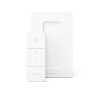 Plafonnier Philips Hue Buckram LED Blanc, 4 lumières, Télécommandes