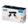 Plafonnier Philips WiZ IMAGEO LED Noir, 2 lumières, Changeur de couleurs