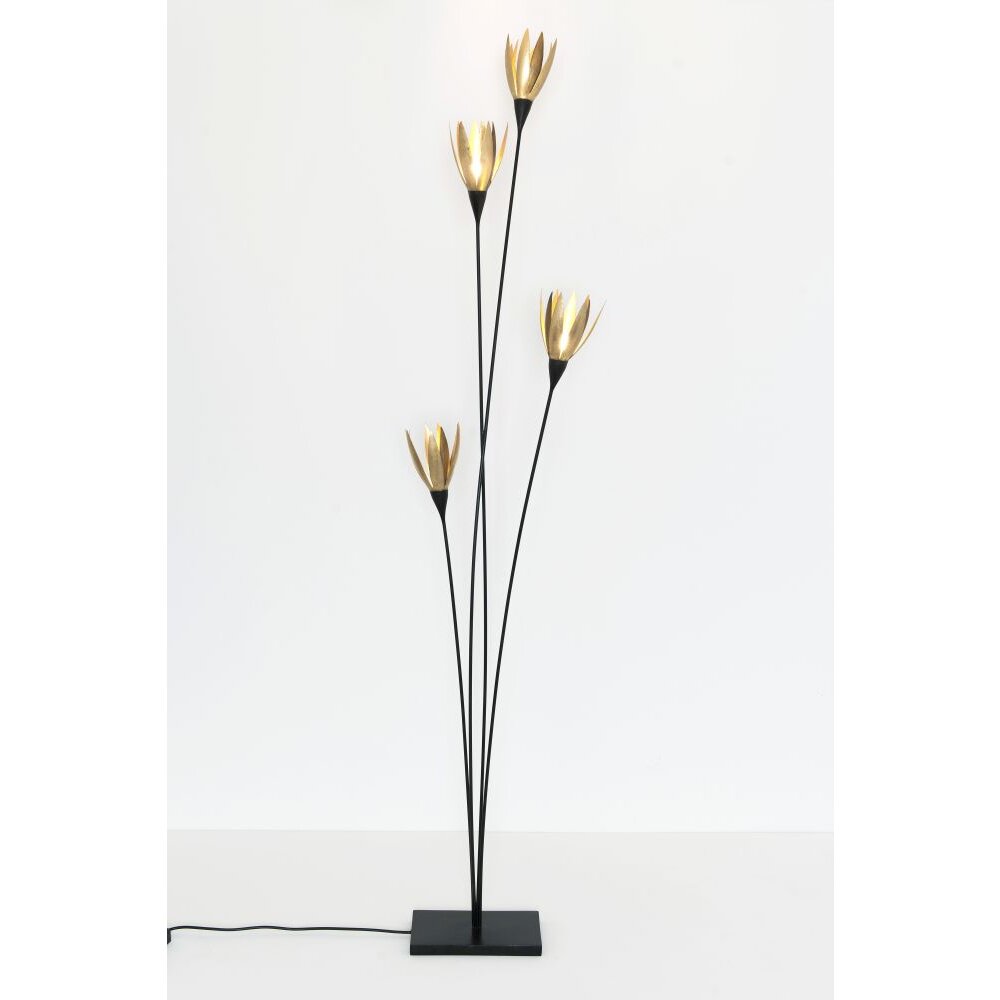 Lampadaires Holländer DIRETTORE Or, Noir, 4 lumières main product photo