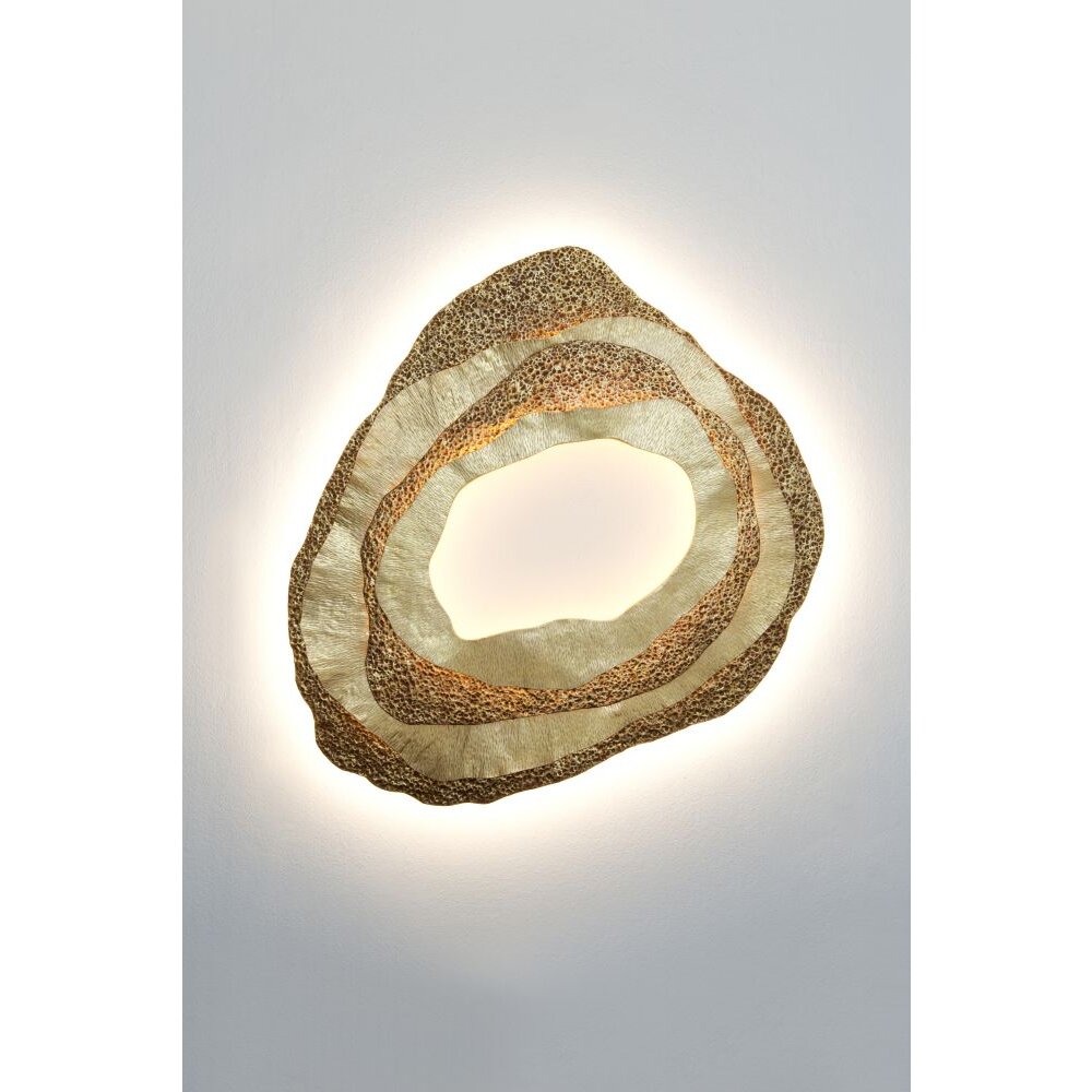 Applique murale Holländer CORAL LED Or, 1 lumière main product photo