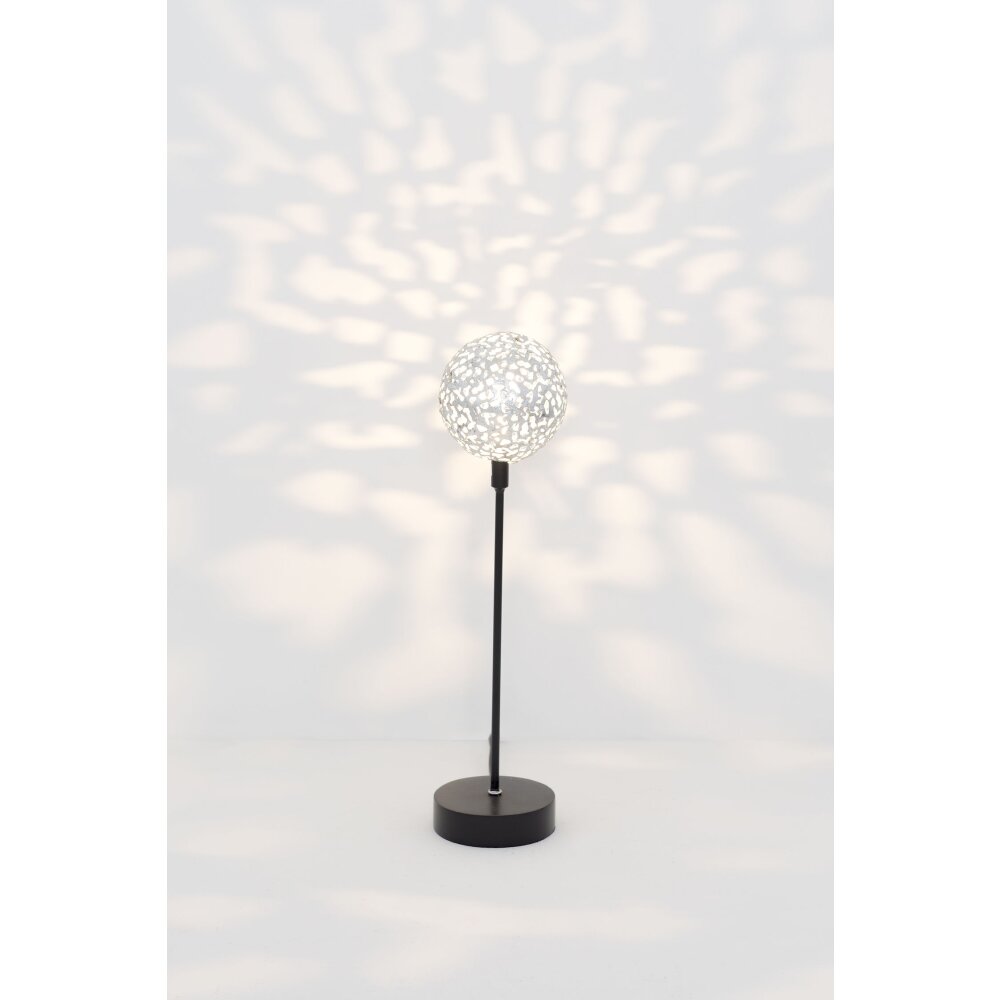 Lampe de table Holländer CAPPUCINO Noir, Argenté, 1 lumière main product photo