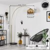 Lampe à arc  Lourinha Laiton, Noir, 1 lumière