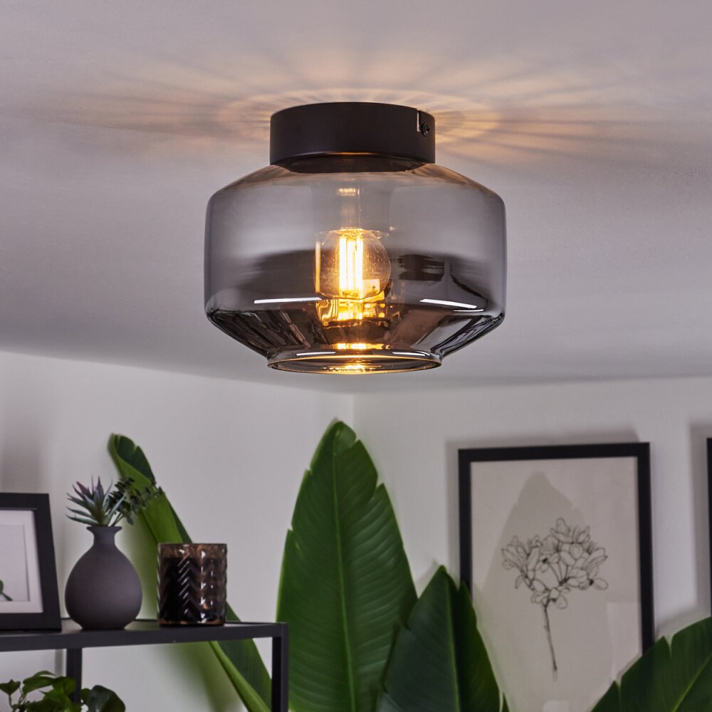 Plafonnier Gondim Fumé, 1 lumière main product photo