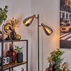 Lampadaire  Vaurois Laiton, Noir, 2 lumières