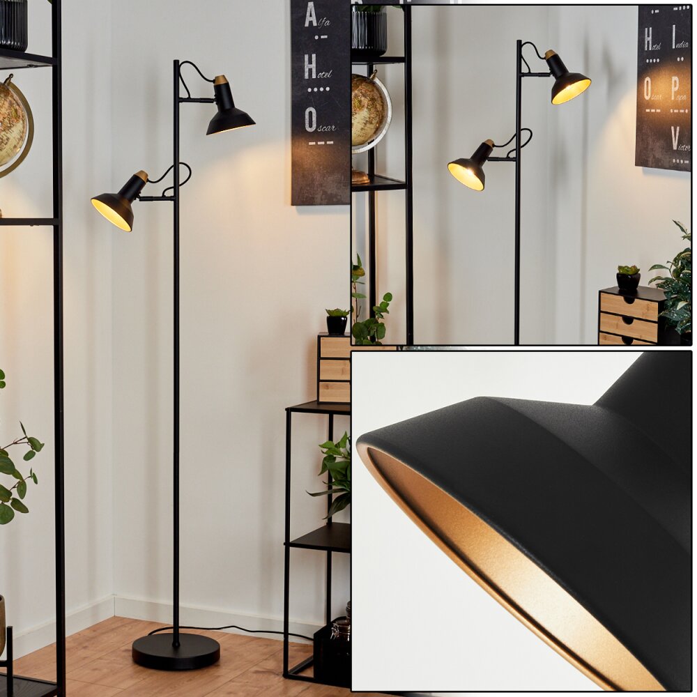 Lampadaire Vouzy Noir, 2 lumières main product photo