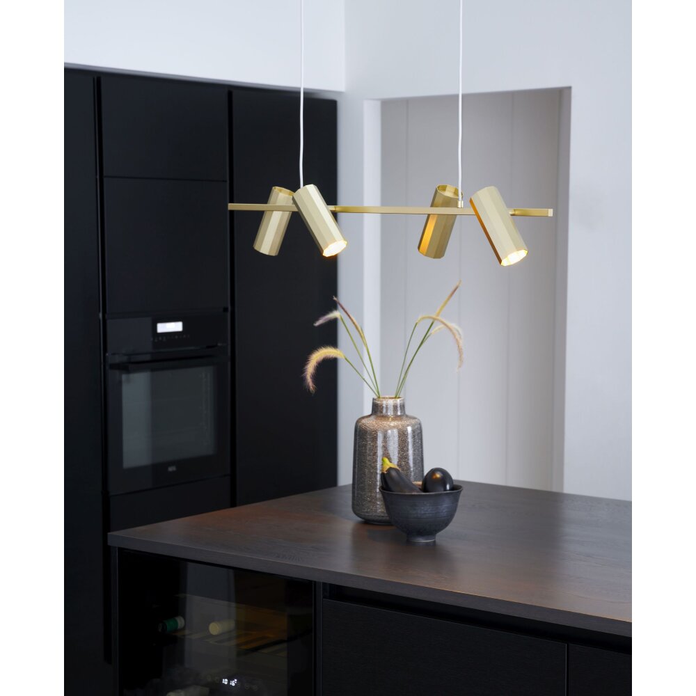 Suspension Nordlux ALANIS Laiton, 4 lumières main product photo