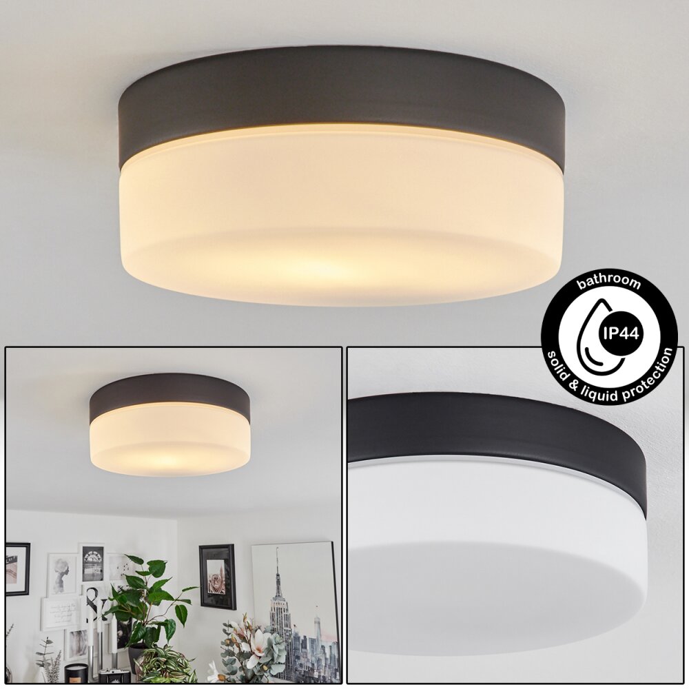 Plafonnier Valpedre Noir, 1 lumière main product photo
