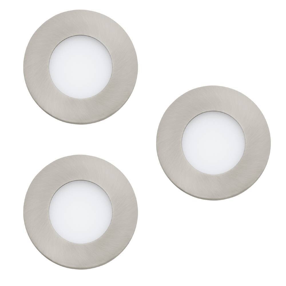 Spot encastrable Eglo FUEVA-Z LED Nickel mat, 3 lumières main product photo