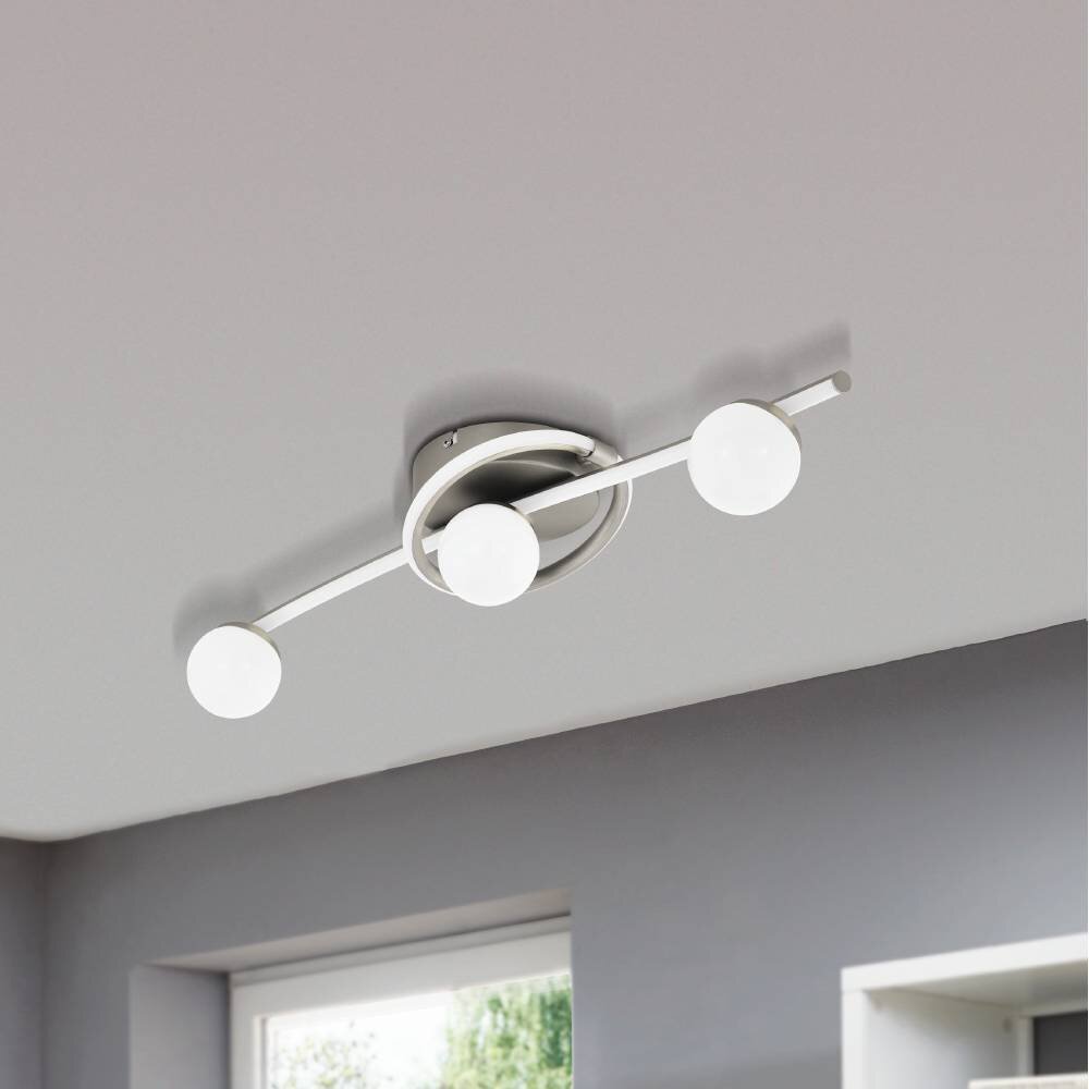 Plafonnier Eglo AQUINO LED Nickel mat, 4 lumières main product photo