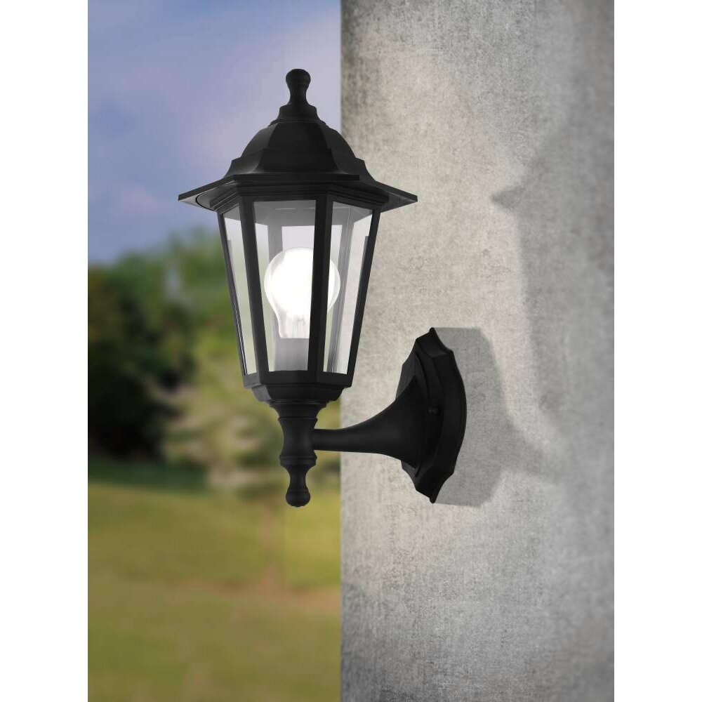 Applique murale d'extérieur Eglo DUANERA Noir, 1 lumière main product photo