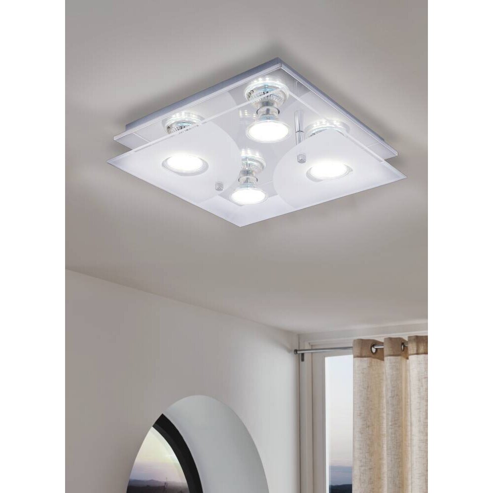 Plafonnier Eglo CABI LED Chrome, 4 lumières main product photo