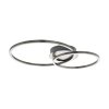 Plafonnier Eglo MOTTAFOLLONE LED Nickel mat, 1 lumière, Changeur de couleurs