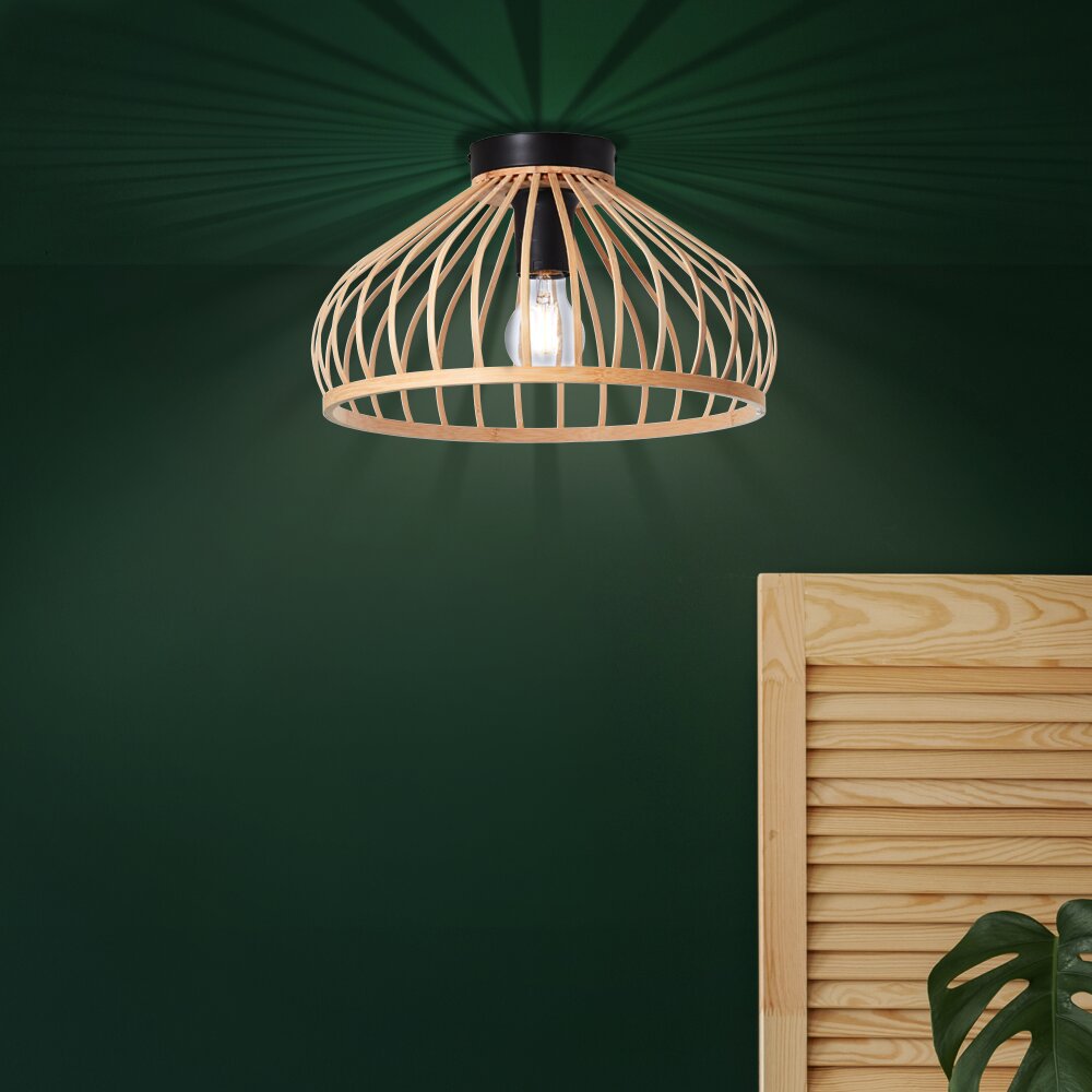 Plafonnier Brilliant Norah Noir, 1 lumière main product photo