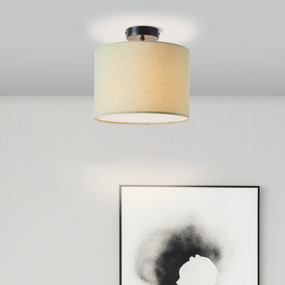 Plafonnier Brilliant Aike Noir, 1 lumière main product photo