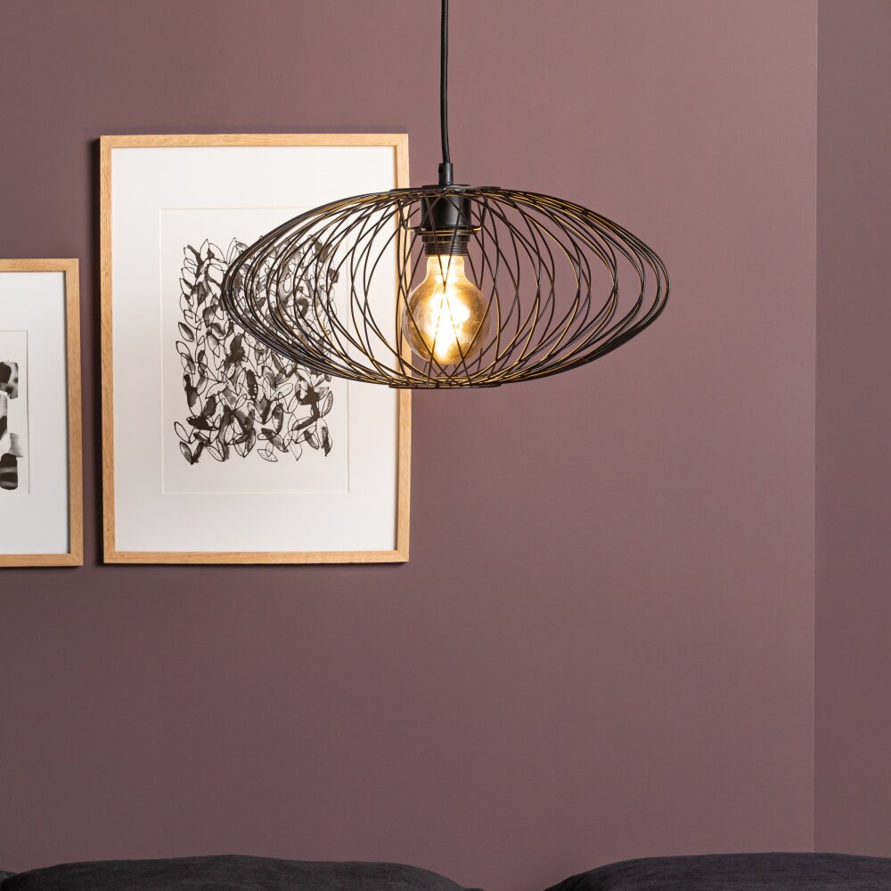Suspension Brilliant Norden Noir, 1 lumière main product photo