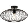 Plafonnier Brilliant Norden Noir, 1 lumière