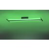 Plafonnier Paul Neuhaus Q-Riller LED Chrome, 2 lumières, Télécommandes, Changeur de couleurs